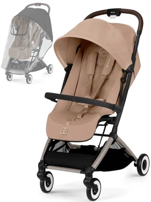 Коляска прогулочная Cybex Orfeo TPE Almond Beige дождевик/бампер