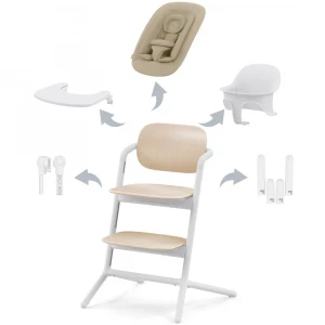Стульчик для кормления Cybex LEMO Set Sand White