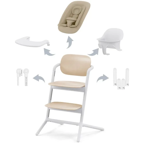 Стульчик для кормления Cybex LEMO Set Sand White - фото 1