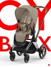 Коляска 2 в 1 Cybex Priam IV Chrome Brown Cozy Beige 