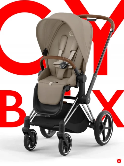 Коляска 2 в 1 Cybex Priam IV Chrome Brown Cozy Beige 