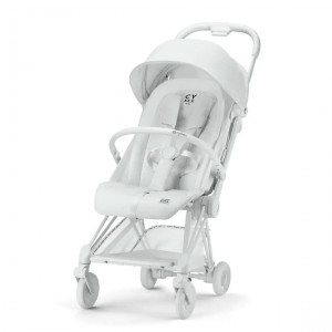 Коляска прогулочная Cybex Coya FE Urban Mobility White с бампером и дождевиком