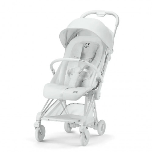 Коляска прогулочная Cybex Coya FE Urban Mobility White с бампером и дождевиком