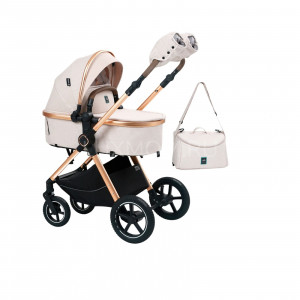 Коляска 2 в 1 luxmom A6 бежевый