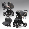 Коляска 3 в 1 luxmom 788 Темно-серый