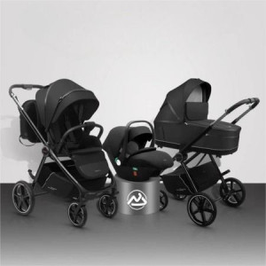 Коляска 3 в 1 Luxmom 812 черный