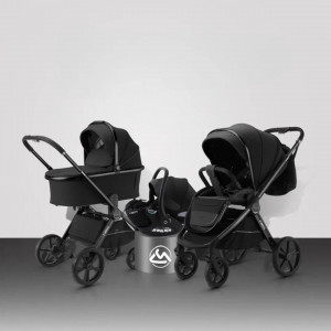 Коляска 3 в 1 Luxmom 999 чёрный