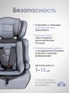 Автокресло Costa HC-01 1/2/3 (9-36кг) Grey/Light grey