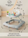 Ходунки Amarobaby First Steps серый