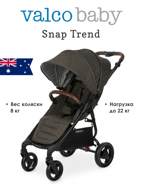 Коляска прогулочная Valco baby Snap 4 Trend Charcoal