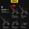 Велоколяска Doona Liki Trike S1 Slate Green (Forest Grey)