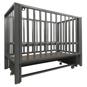 Кроватка Indigo Norden 120*60 с маятником графит