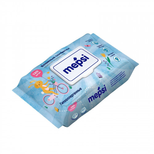 MEPSI Влажные салфетки гипоаллергенные детские  120 шт