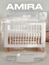 Кроватка Rant Amira с маятником 120*60 White