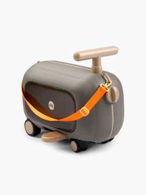 Каталка-чемодан Happy Baby Travy dark grey
