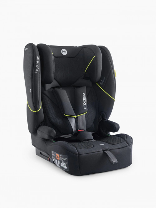 Автокресло Happy Baby Fixer 1/2/3 (9-36кг) total black