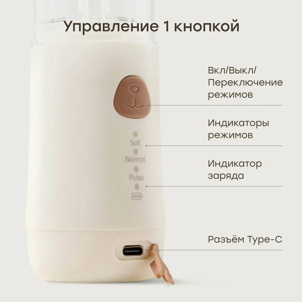 Назальный ирригатор Happy Baby с функцией аспиратора (bear, 40102)