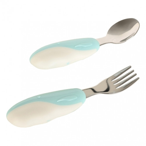 PITUSO Ложка + вилка в футляре Blue (Голубой) (уп/36шт)