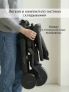Велоколяска Pituso Leve Pro Plus 2026 с сумкой Black/Black
