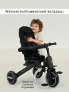 Велоколяска Pituso Leve Pro Plus 2026 с сумкой Black/Black