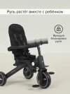 Велоколяска Pituso Leve Pro Plus 2026 с сумкой Black/Black