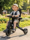 Велоколяска Pituso Leve Pro Plus 2026 с сумкой Black/Black