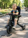 Велоколяска Pituso Leve Pro Plus 2026 с сумкой Black/Black
