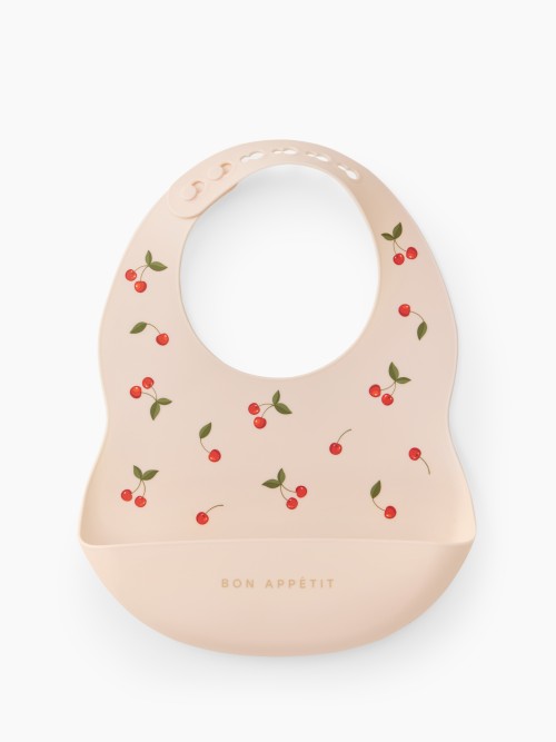 Нагрудный фартук Happy Baby силиконовый (cherry, 16017)