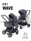 Коляска 2 в 1 Rant Basic Wave RA162 Graphite