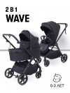 Коляска 2 в 1 Rant Basic Wave RA162 Black