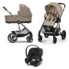 Коляска 3 в 1 Cybex Balios S Lux TPE Almond Beige