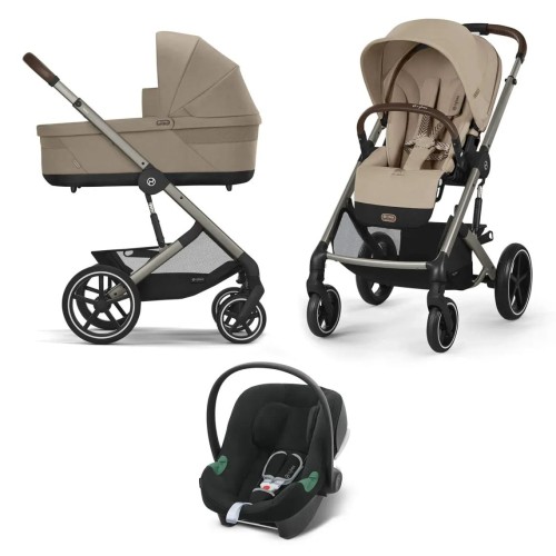 Коляска 3 в 1 Cybex Balios S Lux TPE Almond Beige