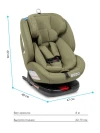 Автокресло Farfello YB102A New Isofix 0/1/2/3 (0-36кг) Oliva