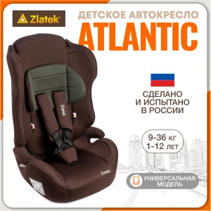 Автокресло Zlatek Atlantic ZL513 Lux 1/2/3 (9-36 кг) карбон