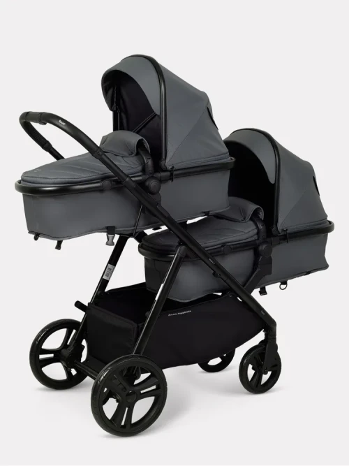 Коляска для двойни Rant Basic Dualo RA168 Graphite - фото 1