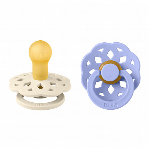 Набор пустышек латексных BIBS Boheme, 2 шт. - Ivory/Hush, 0+ мес.
