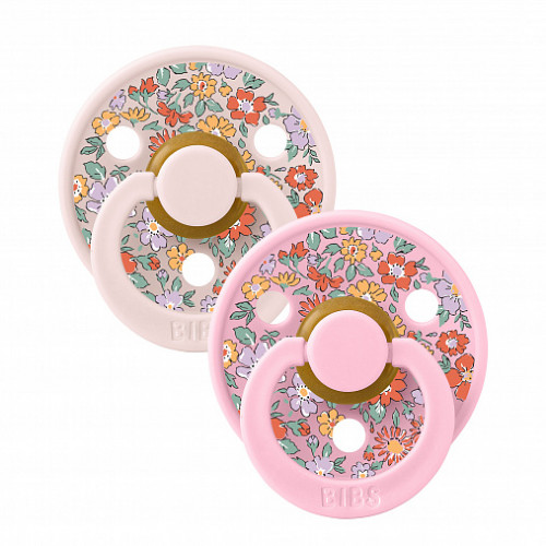 Набор пустышек латексных BIBS x Liberty, 2 шт. - Oscar Meadow - Baby Pink/Petal Mix, 0+ мес.