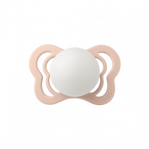 Пустышка латексная ночная BIBS Couture Glow - Blush, 0+ мес.