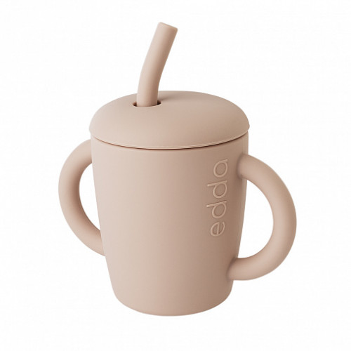 Силиконовый поильник с трубочкой edda, Пудра