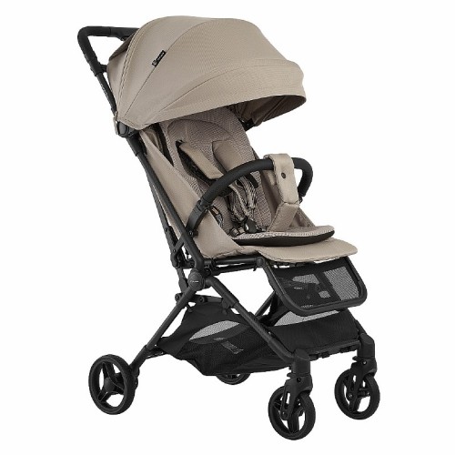 Коляска прогулочная Pera Plus PU carbon/Sapphire Sand