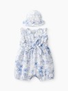 Набор Happy Baby: комбинезон и панама (milky-blue print), 68–74, 88675-0)