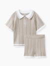 Комлект Happy Baby: рубашка и шорты (beige, 68–74, 88683-0)