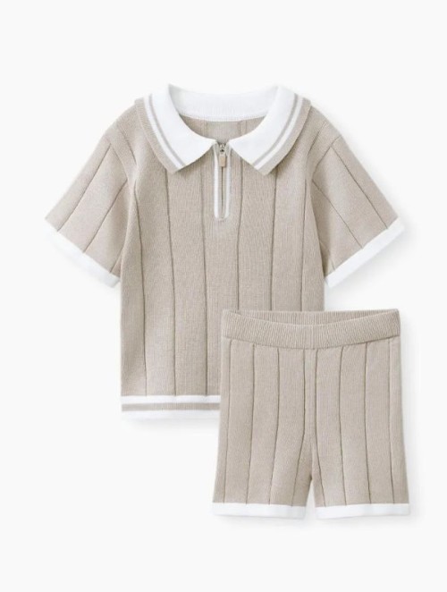 Комлект Happy Baby: рубашка и шорты (beige, 68–74, 88683-0)