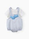 Комплект Happy Baby: полукомбинезон и футболка (blue fish), 62-68, 88696-0