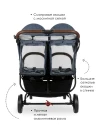Коляска для двойни Valco baby Snap Duo Trend Denim