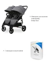 Коляска для двойни Valco baby Snap Duo Cool Grey