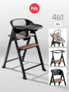 Стул для кормления Happy Baby Dorian black