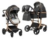 Коляска-трансформер Farfello Aimile Adventurer PU ADV-16 Gold black