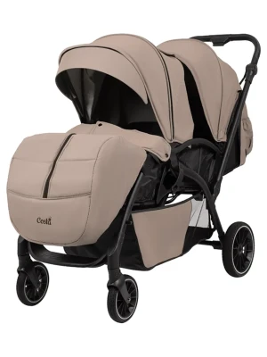 Коляска для двойни Farfello Costa Juno Beige