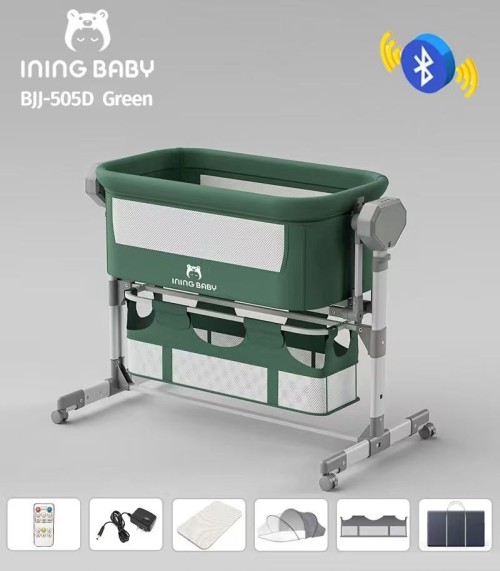 Электроколыбель-кроватка Ining baby BJJ-505D green